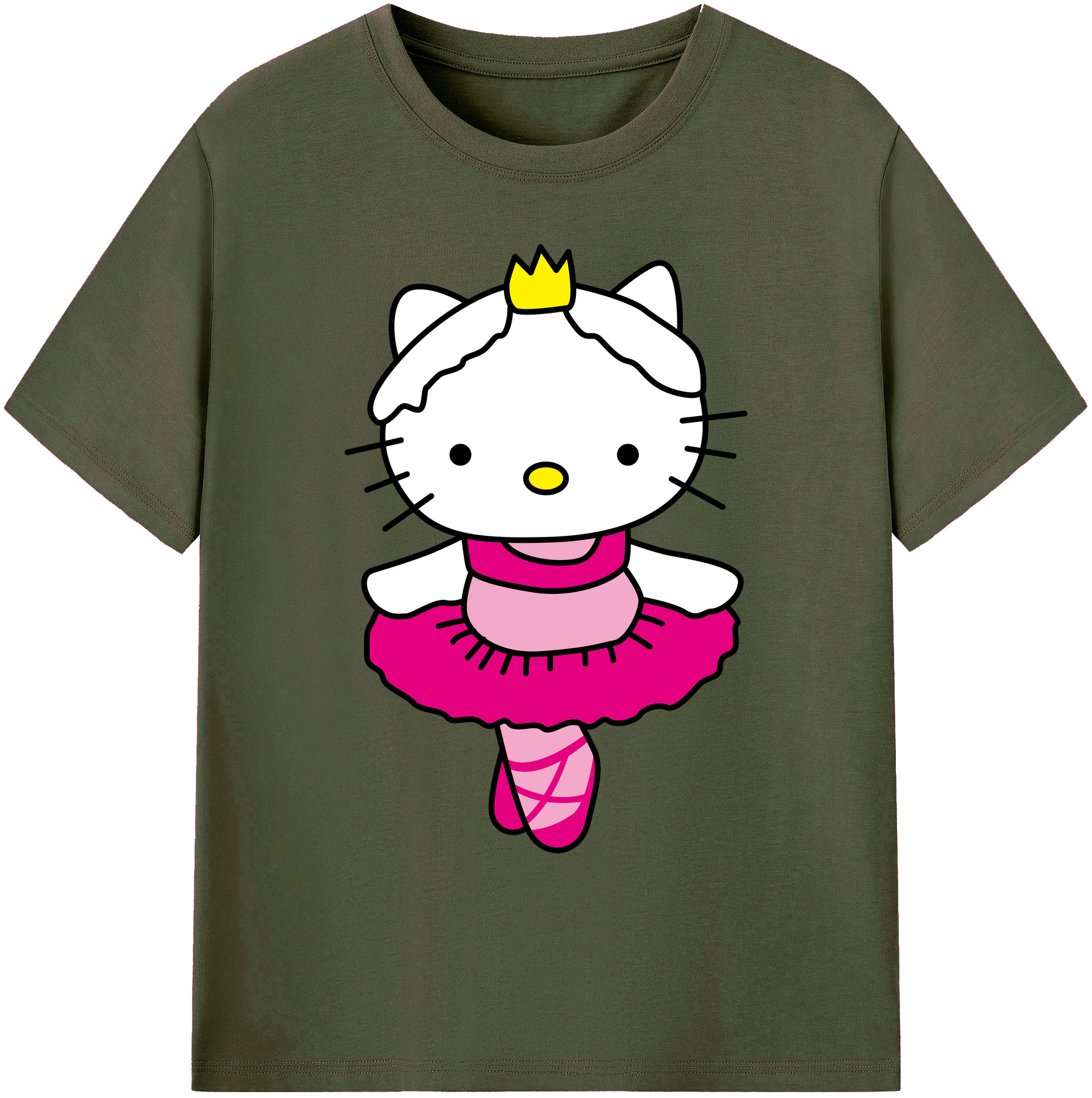 （画像用） Hello Kitty ハローキティ 綿100％ メンズ半袖Tシャツ｜肌触りやわらか＆通気性